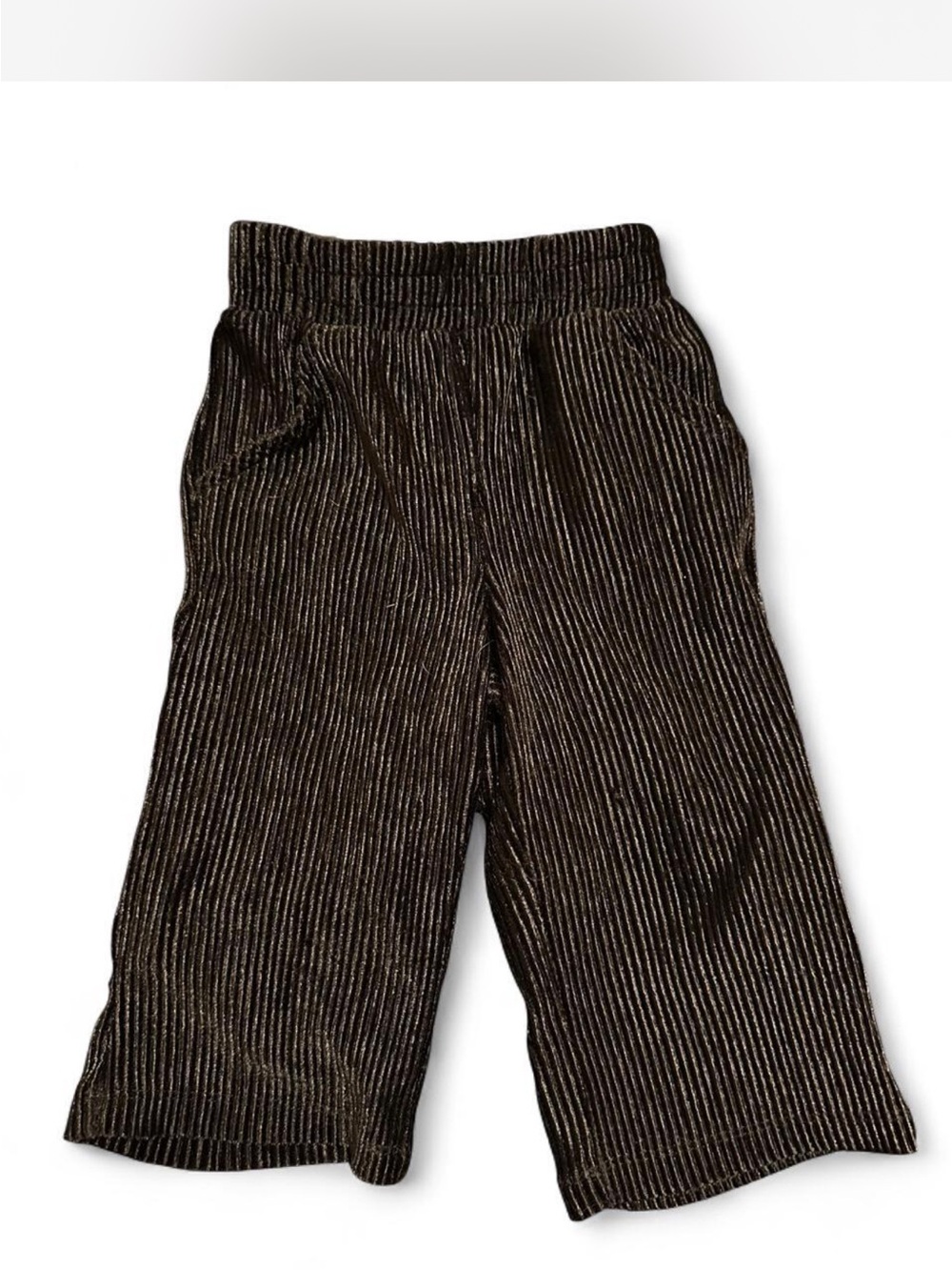 wonder nation Black Wide-Leg Sparkle Pull-On Pants